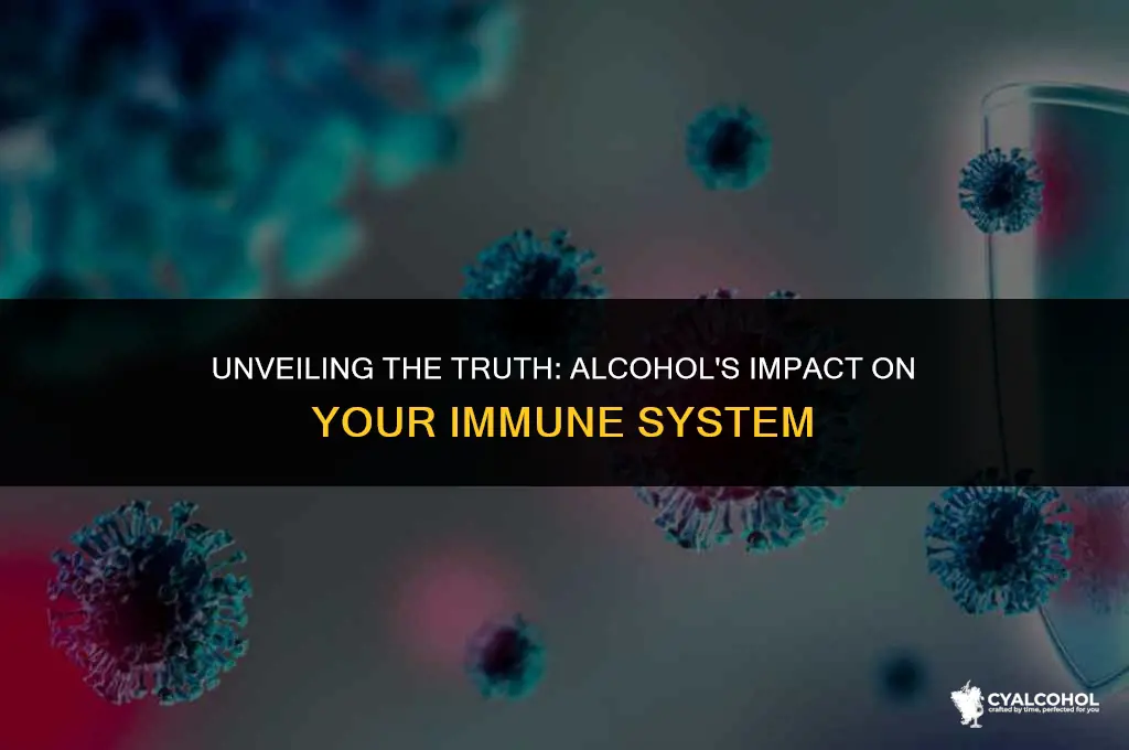 does alcohol slow immune system