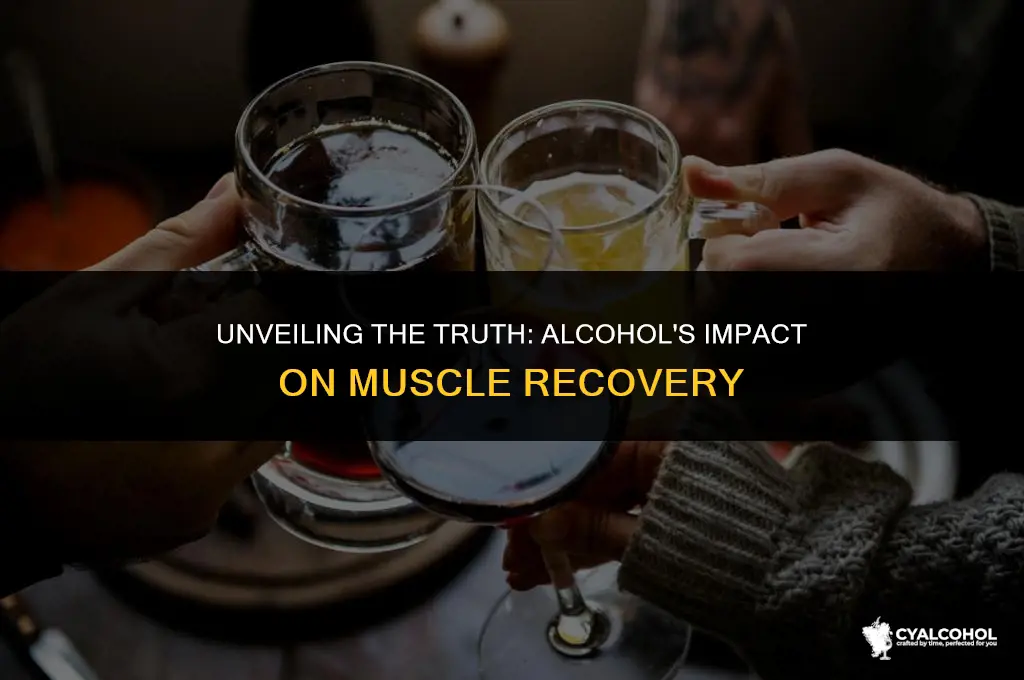 does alcohol slow muscle healing