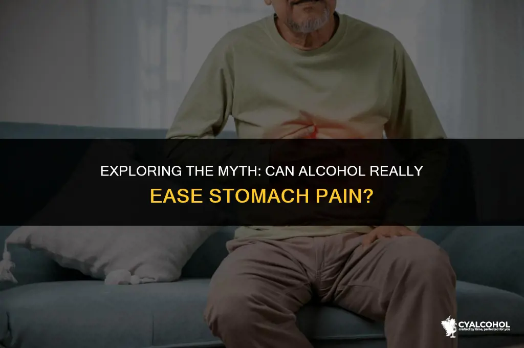 does alcohol soothe stomach pain