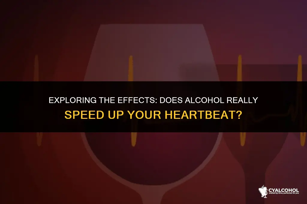 does alcohol speed up heartbeat