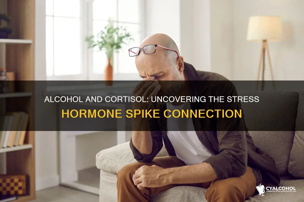 does alcohol spike cortisol