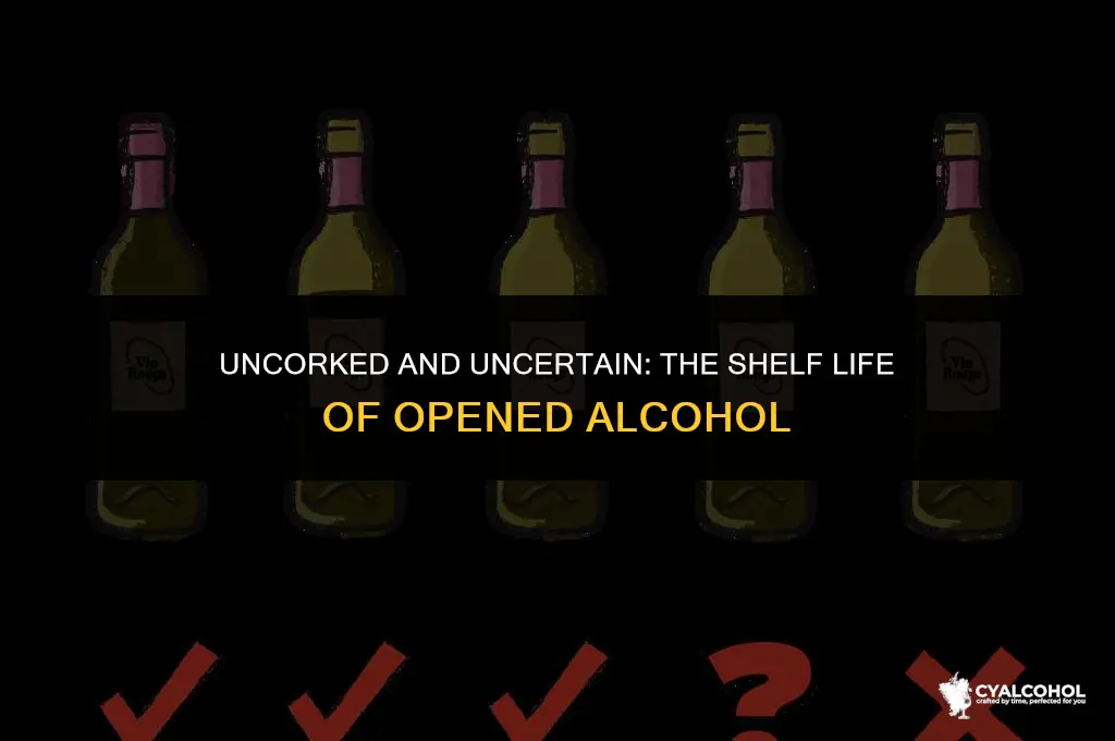 does alcohol spoil after opening