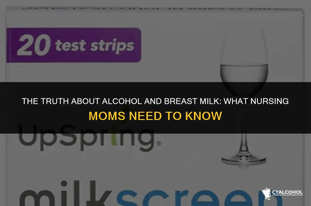 does alcohol spoil breast milk
