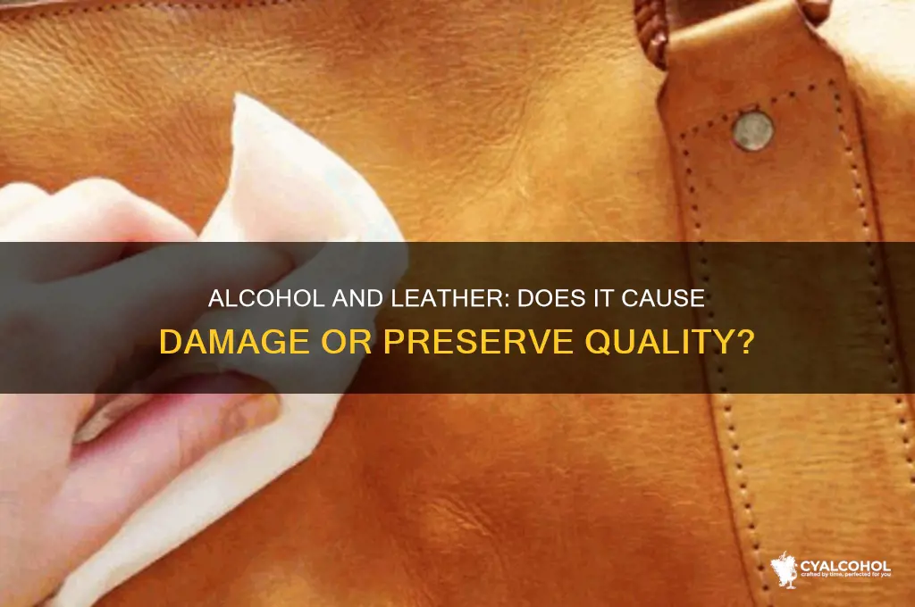 does alcohol spoil leather