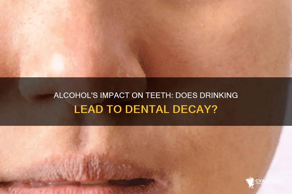 does alcohol spoil teeth