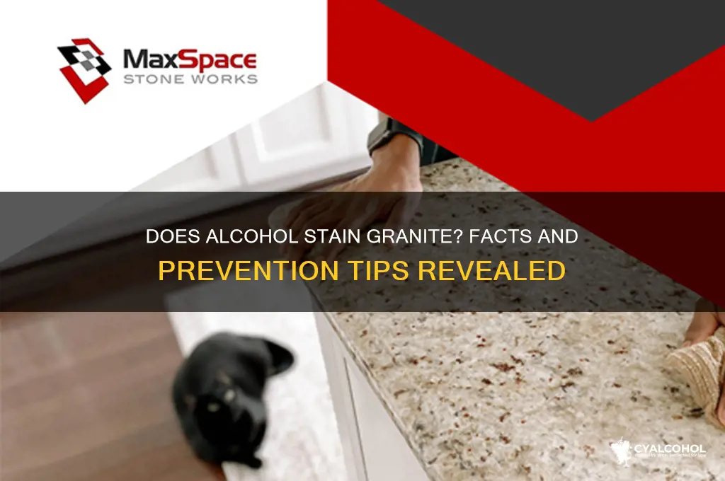 does alcohol stain granite