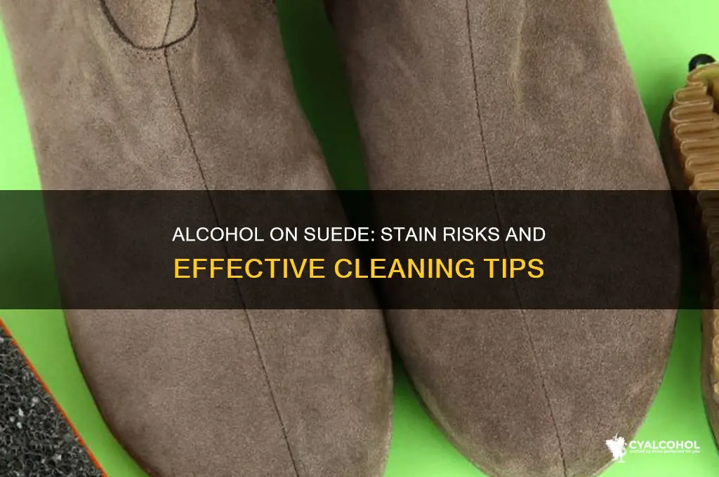 does alcohol stain suede