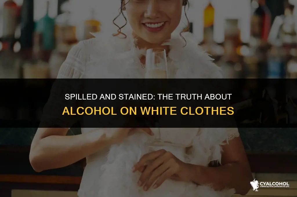 does alcohol stain white clothes