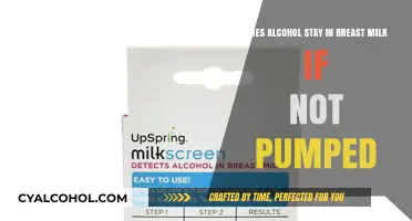 Alcohol in Breast Milk: Pumping Does Not Remove Alcohol