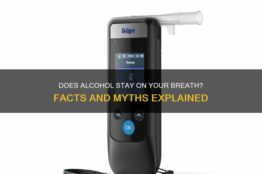 does alcohol stay on your breath