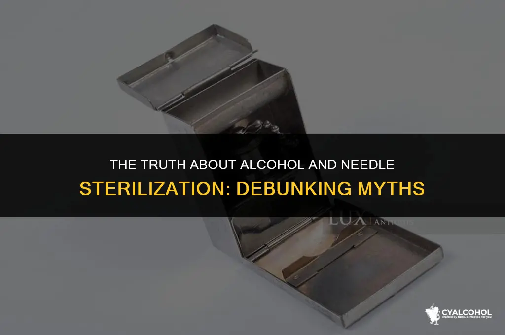 does alcohol sterilize a needle