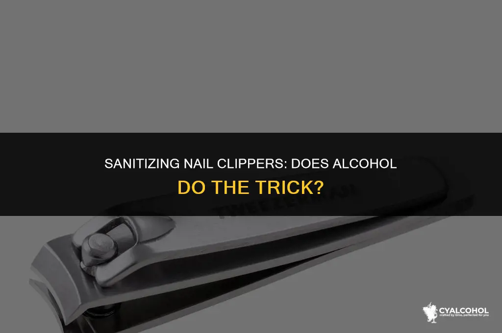 does alcohol sterilize nail clippers
