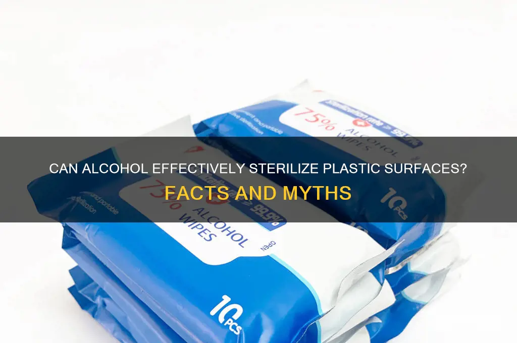 does alcohol sterilize plastic