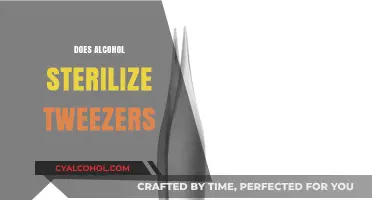 Alcohol and Tweezers: Does It Truly Sterilize or Just Disinfect?