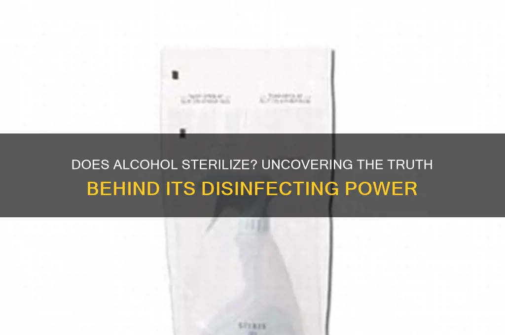 does alcohol sterilize