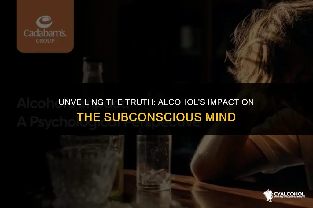 does alcohol stimulate subconcious mind