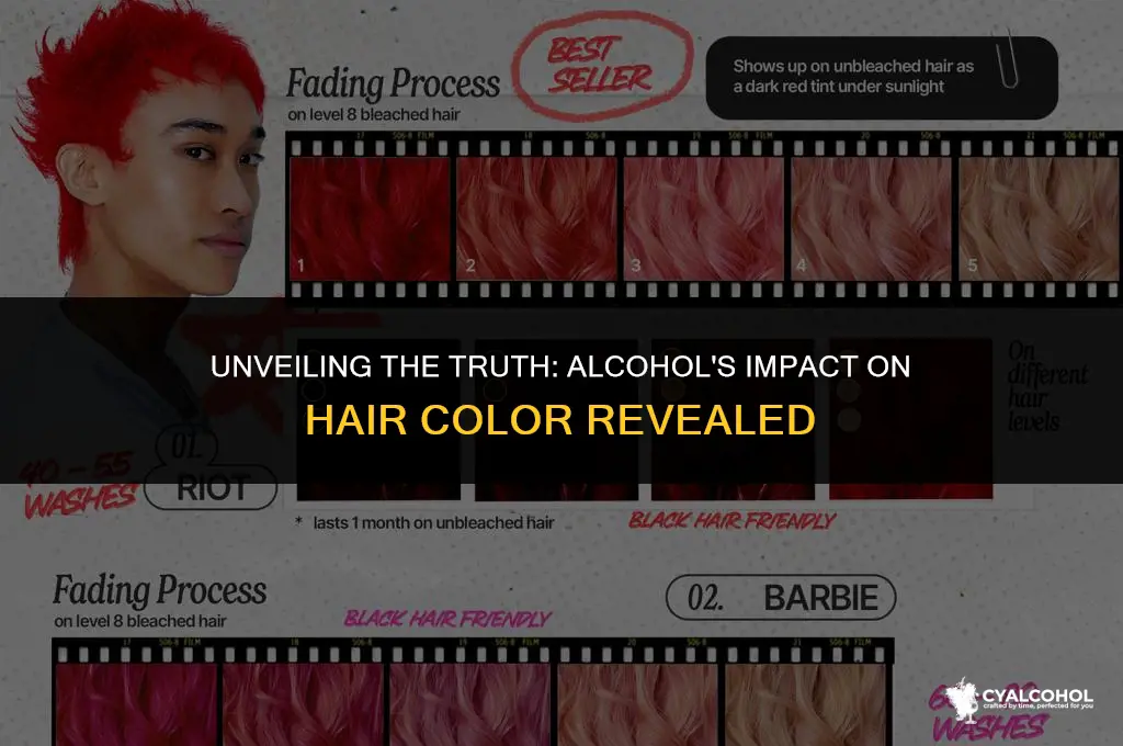 does alcohol strip hair color