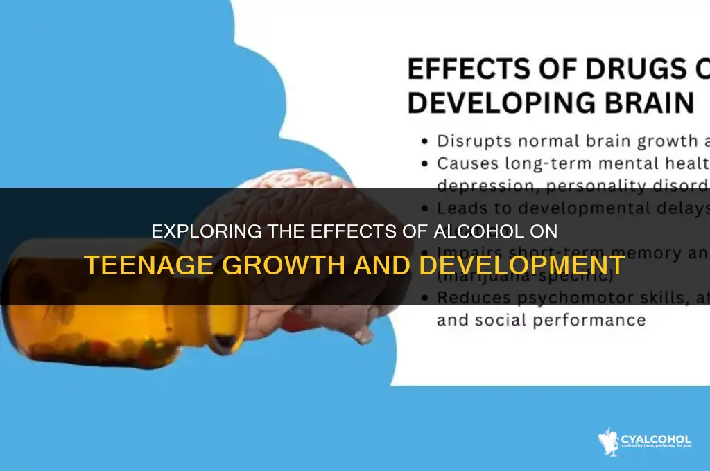 does alcohol stunt teenage growth