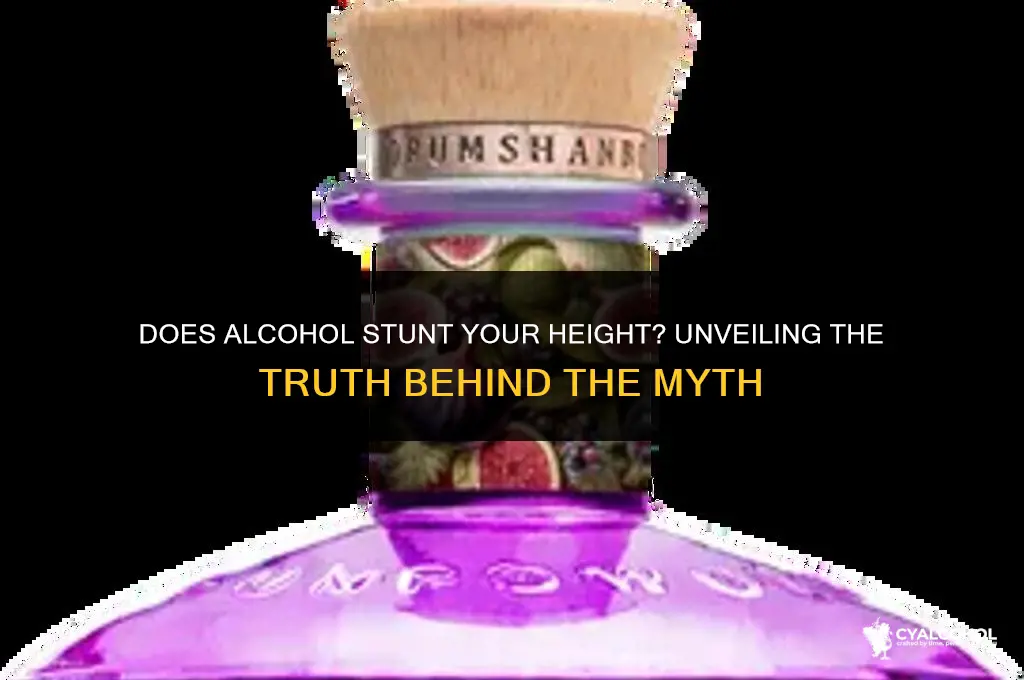 does alcohol stunt your height