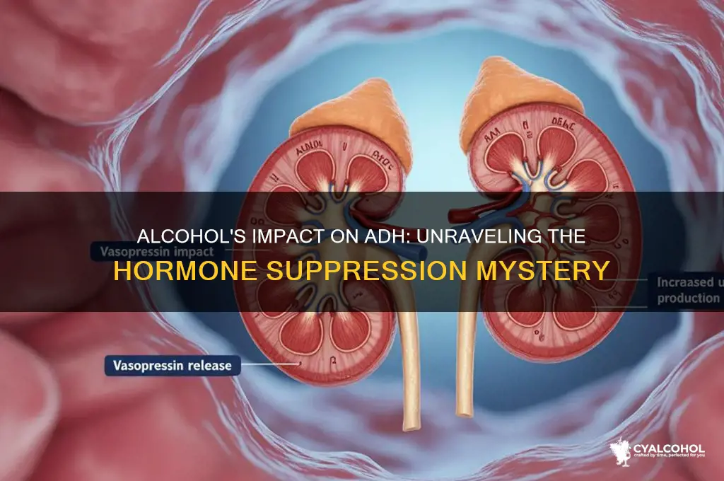 does alcohol suppress adh