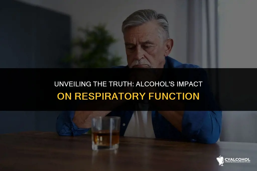 does alcohol suppress your breathing