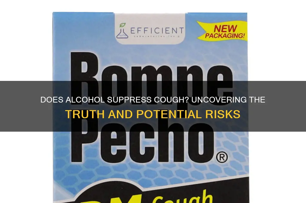 does alcohol supress cou