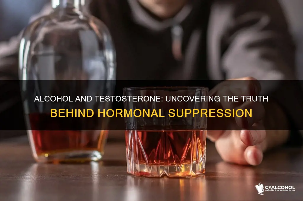 does alcohol supress testosterone