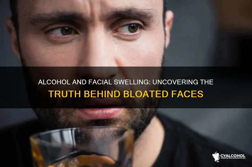 does alcohol swell your face