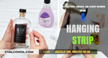 Alcohol's Effect on Sticky Residue: A Quick Fix?
