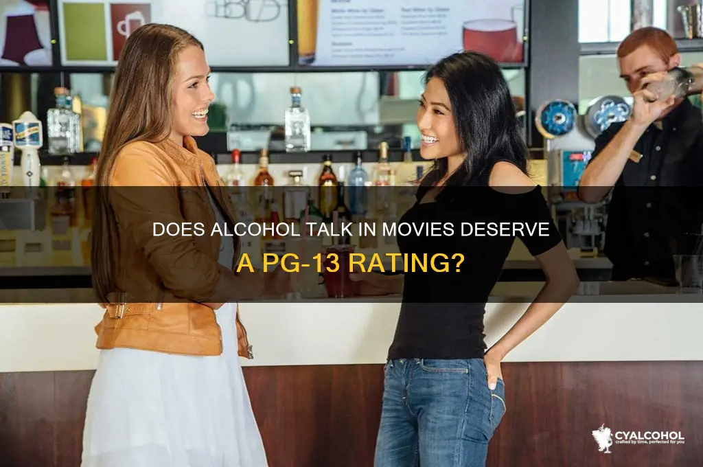 does alcohol talk count as pg13