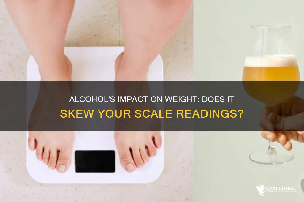does alcohol throw off the scale