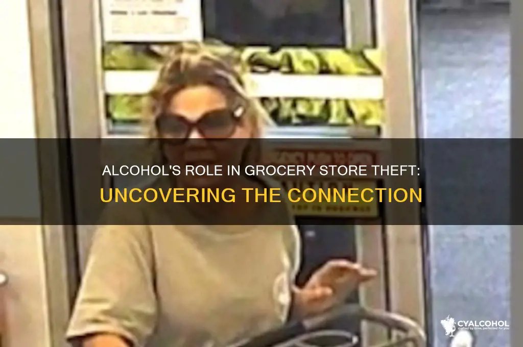 does alcohol trigger grocery store theft