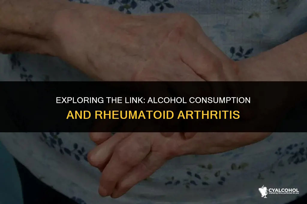 does alcohol trigger rheumatoid arthritis