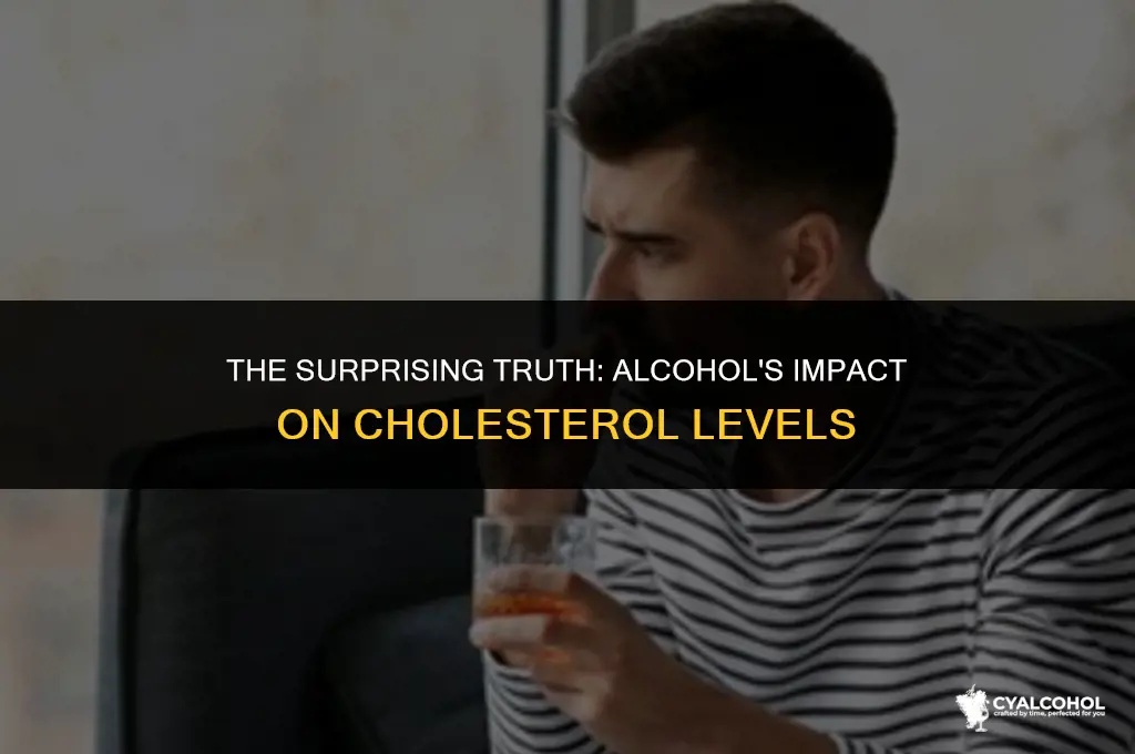 does alcohol turn into cholesterol