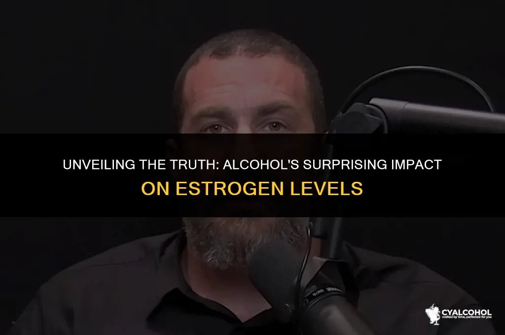 does alcohol turn into estrogen