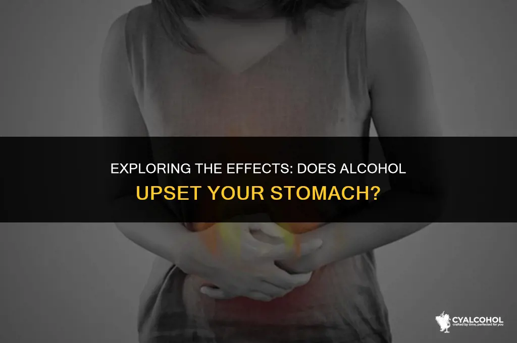 does alcohol upset the stomach