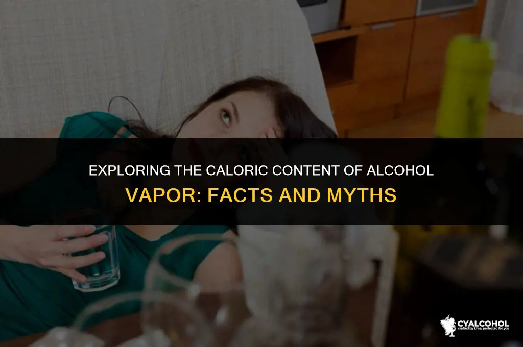 does alcohol vapor have calories