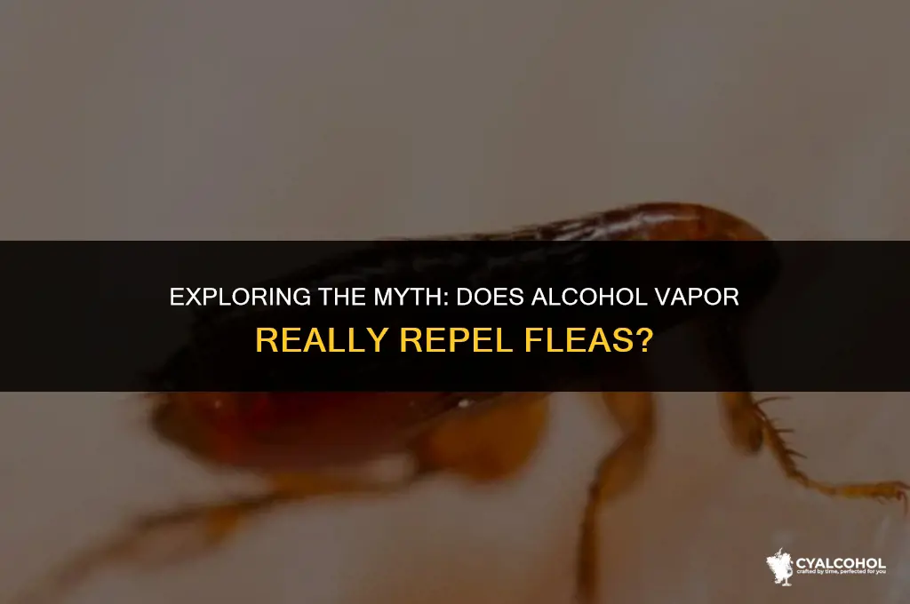 does alcohol vapor repel fleas