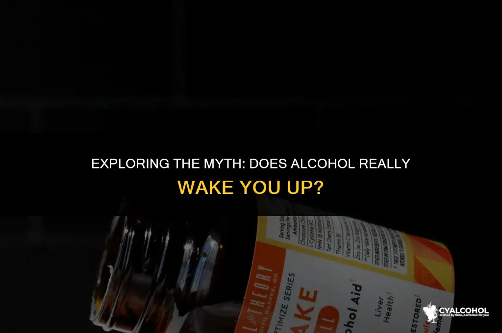 does alcohol wake u up