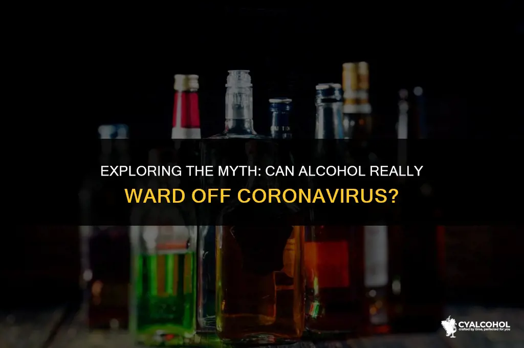 does alcohol ward off coronavirus