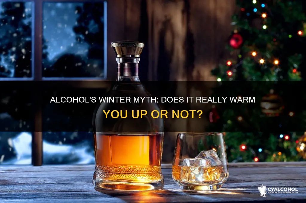 does alcohol warm you up in the winter