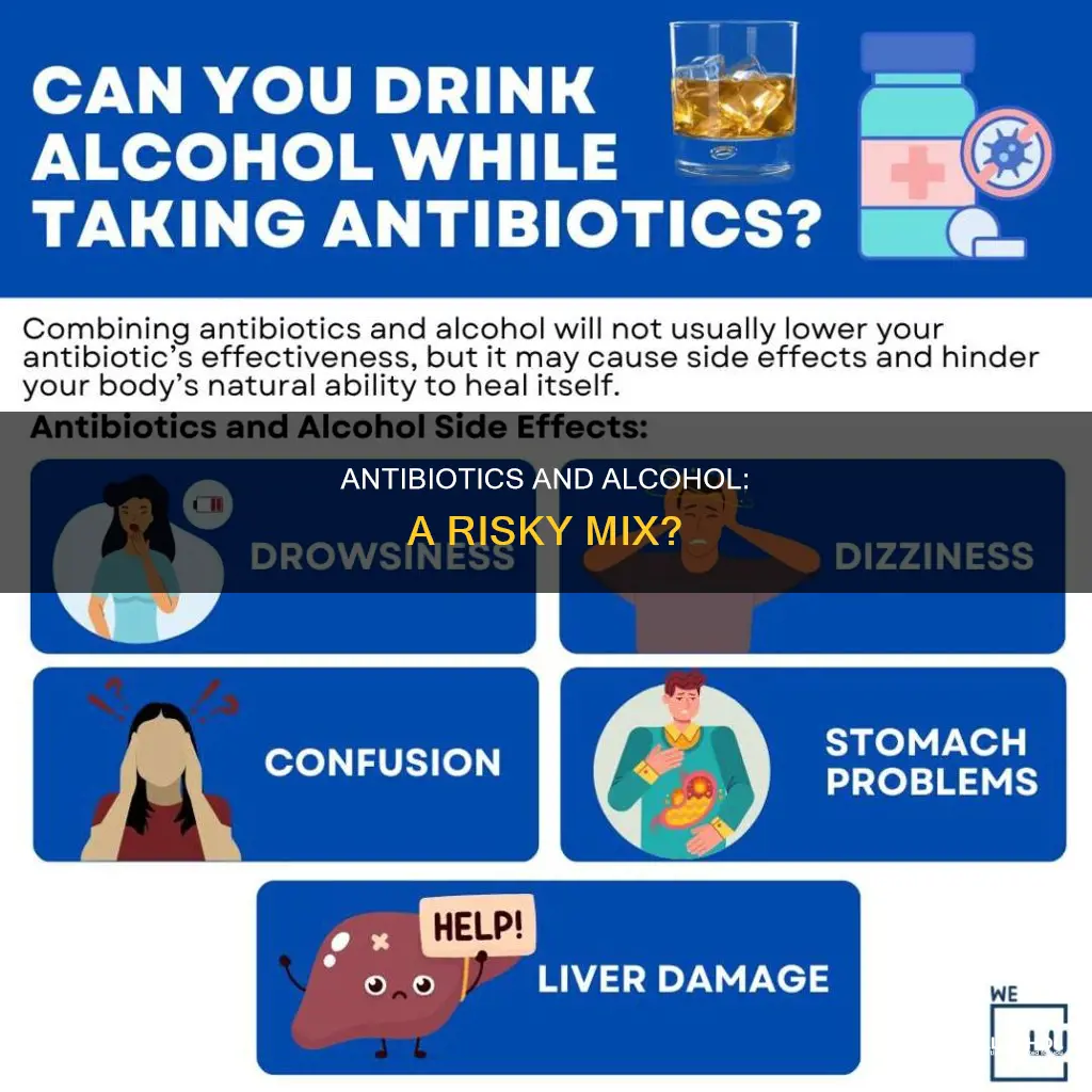 does alcohol wash antibiotics out of a person