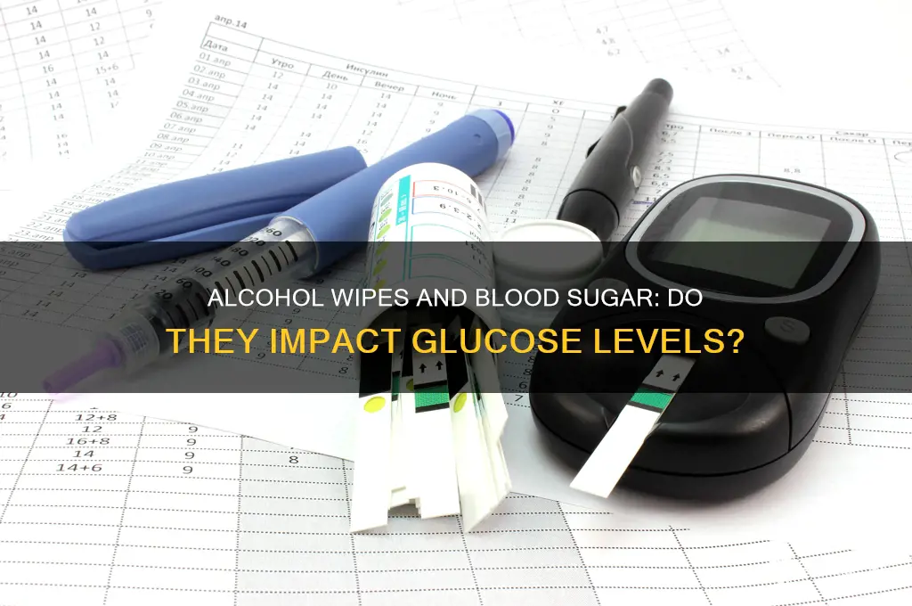 does alcohol wash raise glucose levels