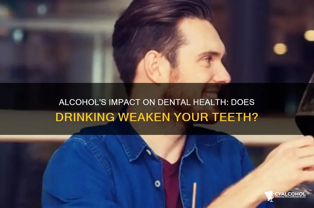 does alcohol weaken teeth