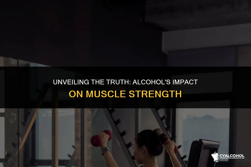 does alcohol weaken your muscles