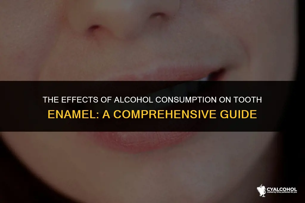 does alcohol wear away enamel