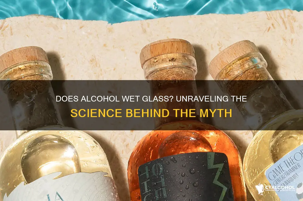 does alcohol wet glass