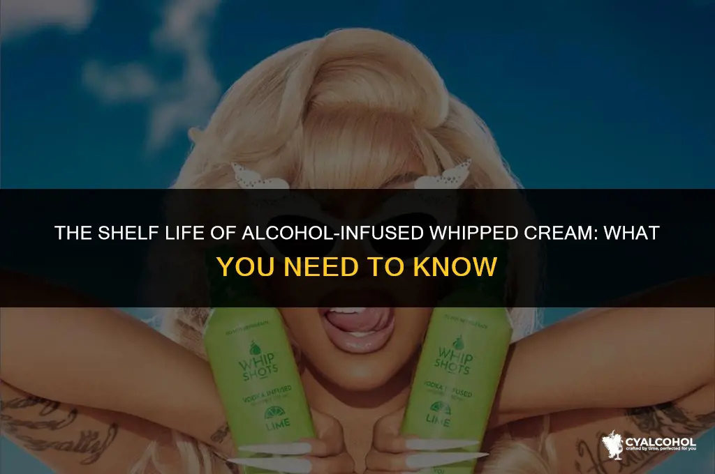 does alcohol whipped cream expire