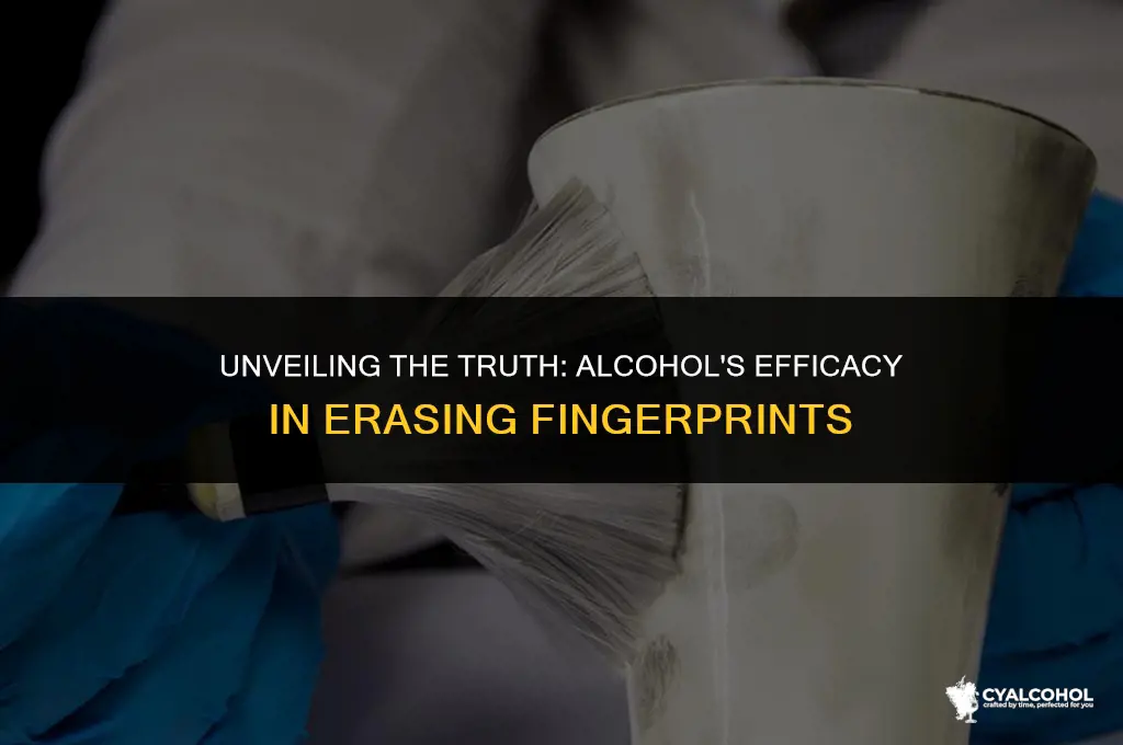 does alcohol wiping fingerprints work