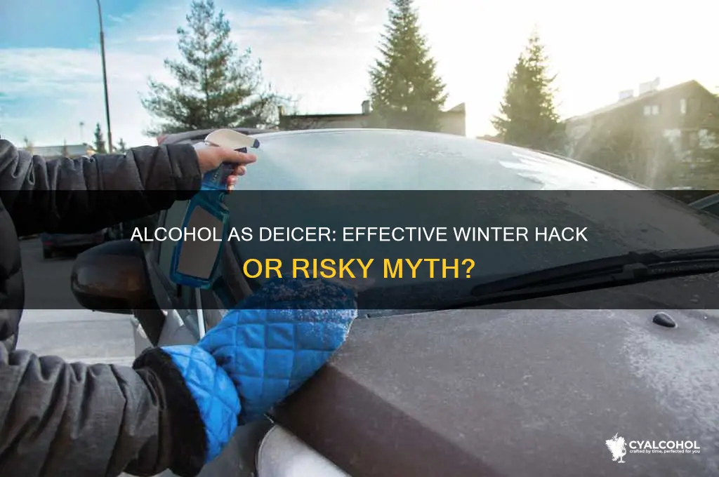 does alcohol work as a deicer